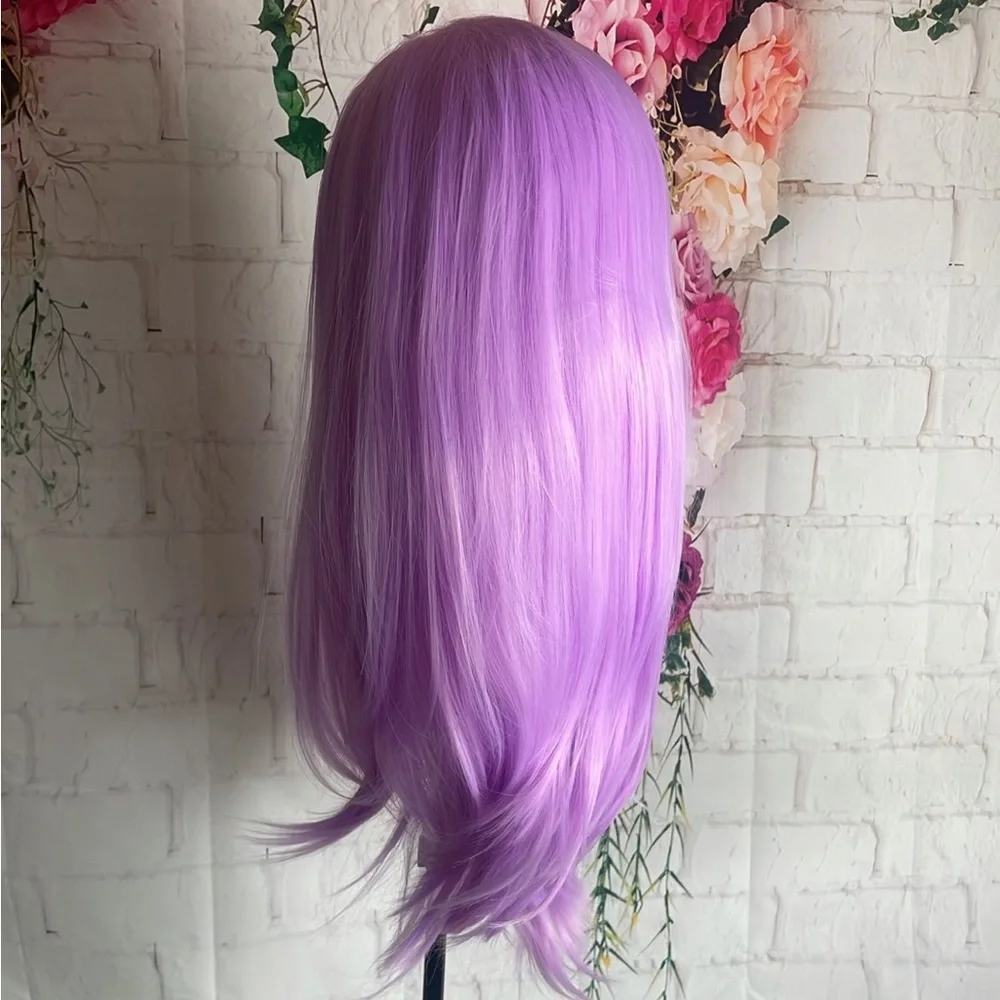- 💫 24” LIGHT PURPLE Natural STRAIGHT LACE FRONT WIG💫 *NEW*